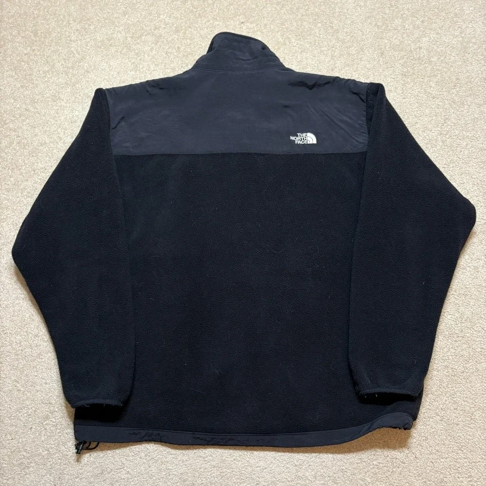 Vtg The North Face‎ Denali Fleece Jacket Mens XL Black Racing McDonalds USA 90s